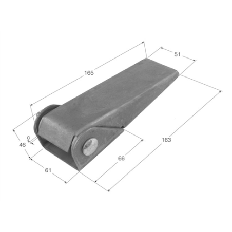 BISAGRA CHAPA 165x4  BS-2  1607 