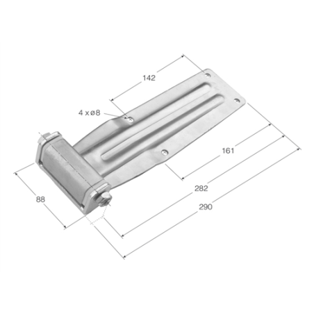 BISAGRA BCS- 8 PALA LARAGA 4A  1722 