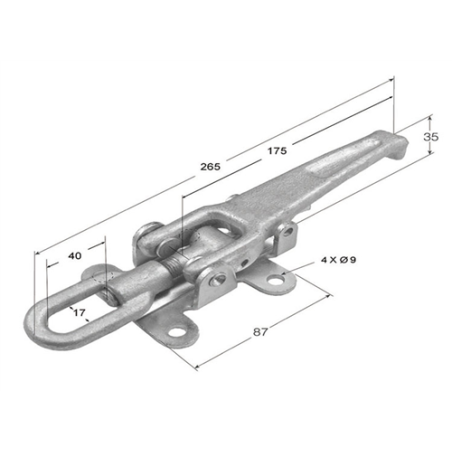 CIERRE ANILLA C- 15 REGULABLE FORJADO  0501 
