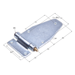 BISAGRA BCS-16 PLANA INOX  1728 