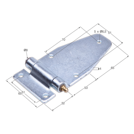 BISAGRA BCS-16 PLANA INOX  1728 