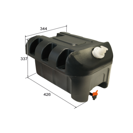 BIDON 30 LTS CUADC/GRIFO Y C/JABONERA  3304 