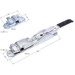 CIERRE FALLEBA CF-10 BAJO PUERTA   0840 