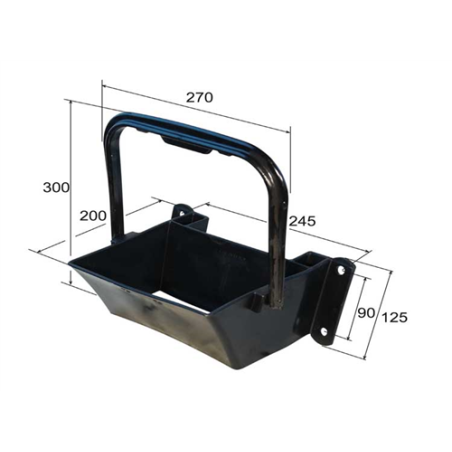 SOPORTE CALZO PLASTICO 470mm SOPORTE-8  2867 