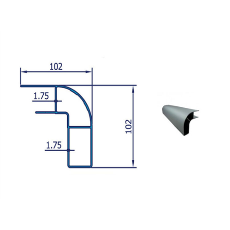 CANTONERA ALUMKIT ANTICICLISTA RF-3239 