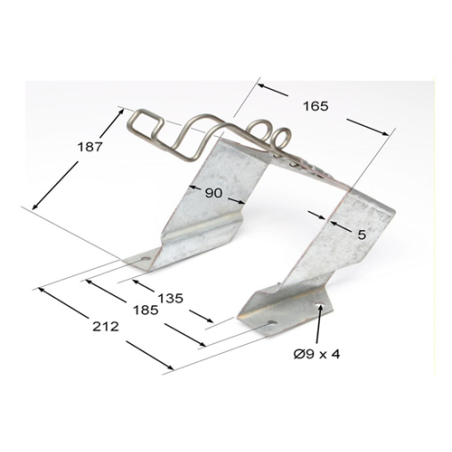 SOPORTE-32  CALZO GALVANIZADO 360mm  2849 