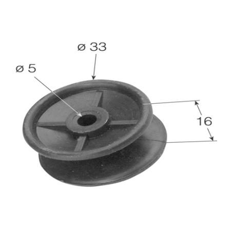 GANCHO POLEA PVC GH-22  2051 