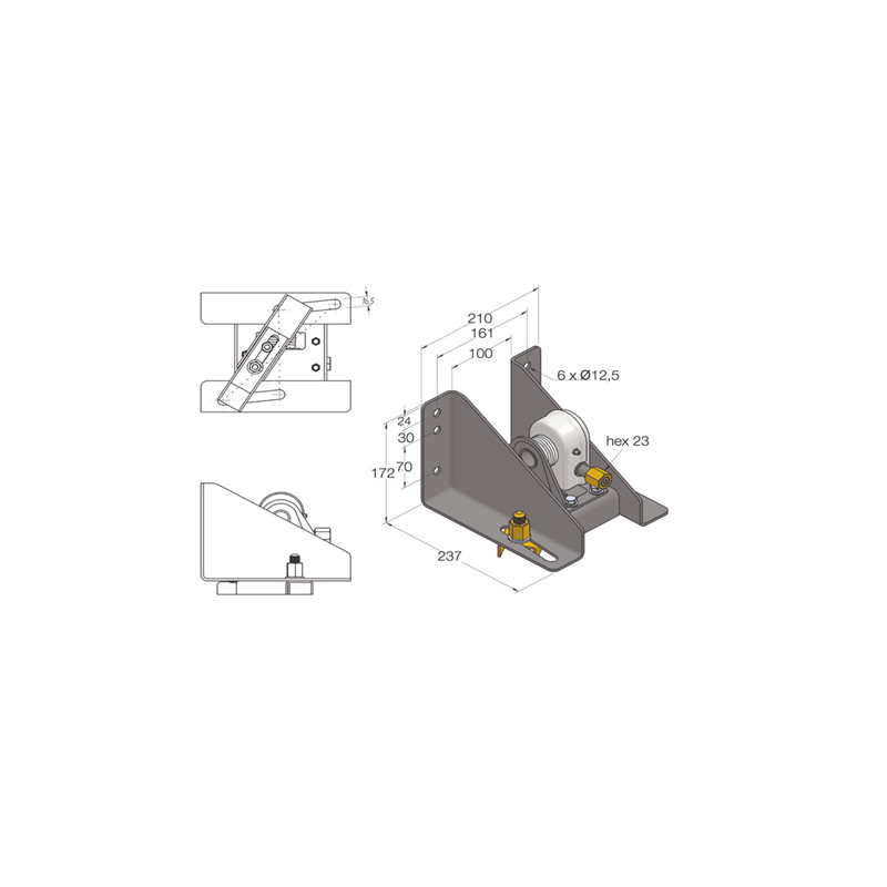 ELEVADOR DE RUEDA ER-4 S/LLAVE  3105 