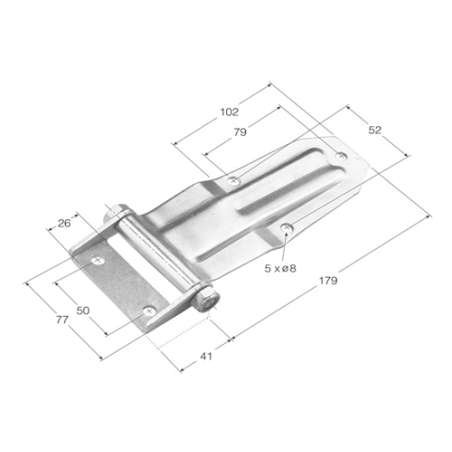 BISAGRA BCS-12 ACODADA NERVIO  1709 