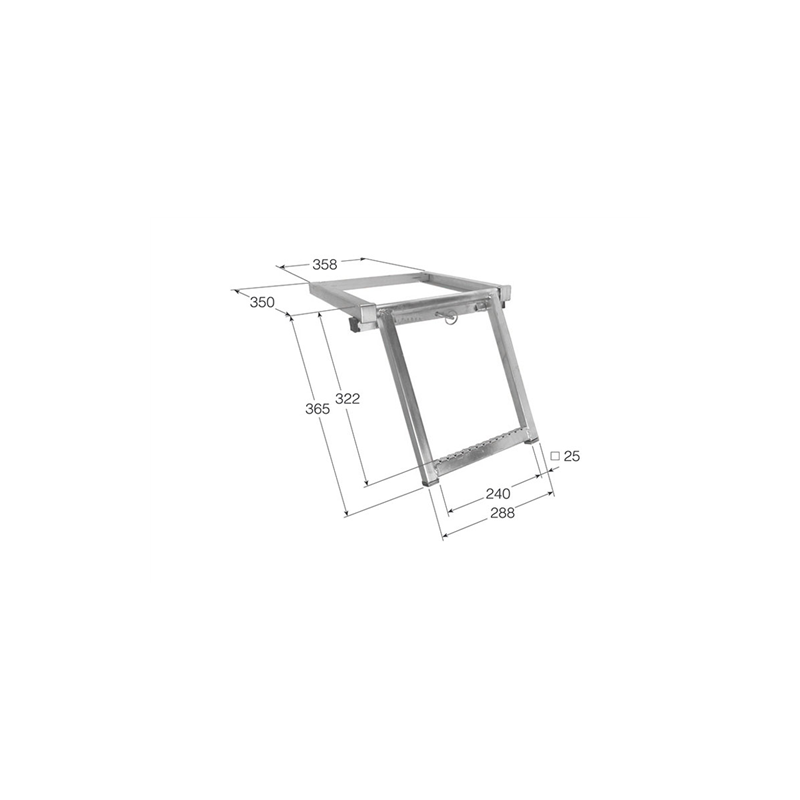 ESCALERA ESCAMOTEABLE 1 PELD ESC-1  2721 