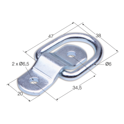 GANCHO CHAPA ANILLA ABAT GH-15-G  2046 