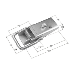 CIERRE CHAPA CH-10  UH-10 C/UÑA  05150615 