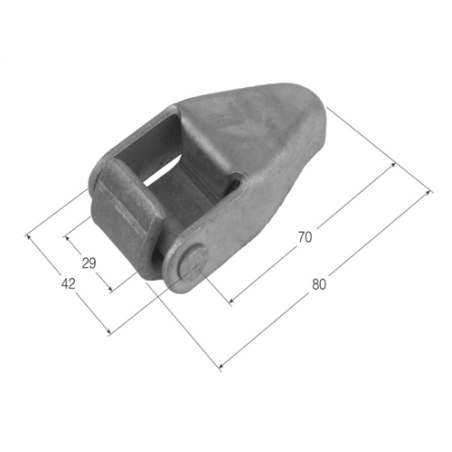 BISAGRA CHAPA TIR CERRADA PEQ BS-11  1610 