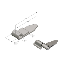 HEMBRA HH-6 CHAPA PICO   1232 