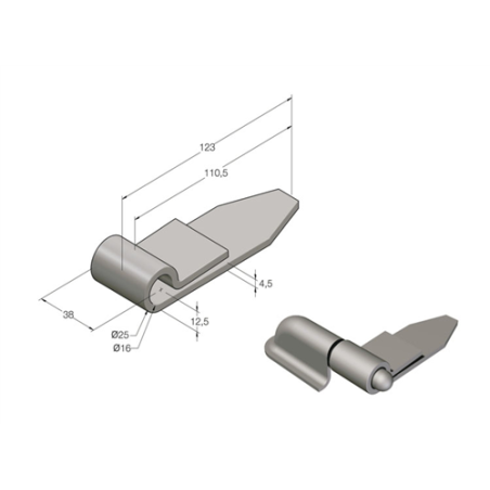 HEMBRA HH-6 CHAPA PICO   1232 