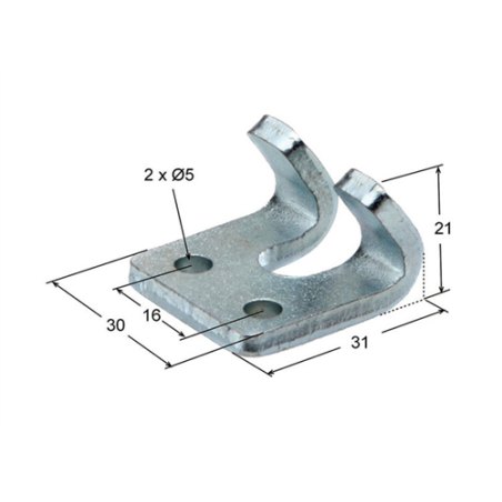 UÑA UH-32 CIERRE T RECTA   0610 