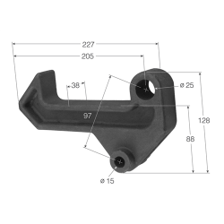 UÑA CIERRE ANCLAJE UV-2 S/S  1404 
