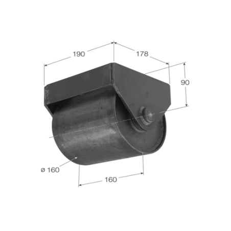 RUEDA DE CONTENEDOR D-160  1462 