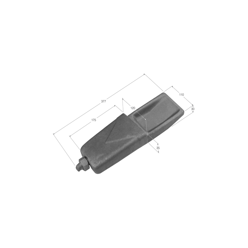 CUÑAS FORJADAS  CU 120x30 C/ABR C/T  2314 