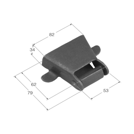 BISAGRA CHAPA TIR-CD CERRADO  1621 