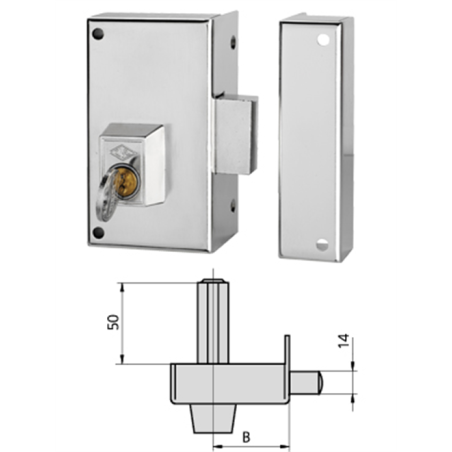 CERRADURAS CVL   56-C/1/60 DER 