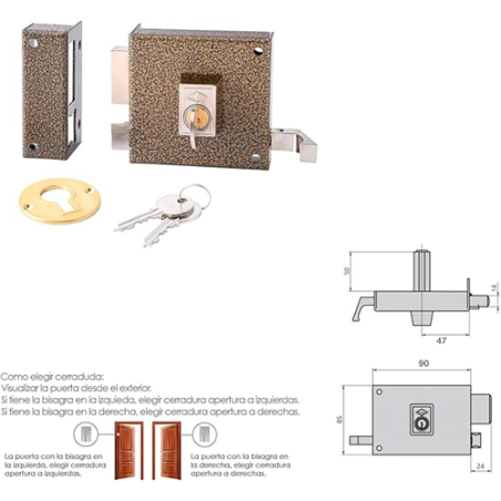 CERRADURAS CVL  125-A/1/ 8 DER 