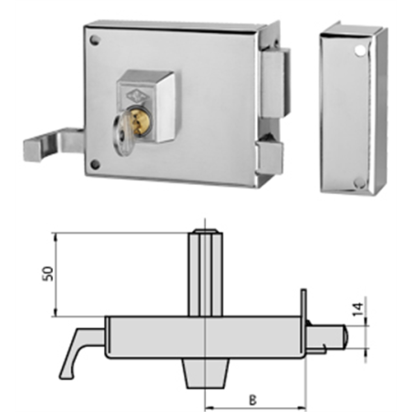 CERRADURAS CVL  125-A/1/ 8 DER 