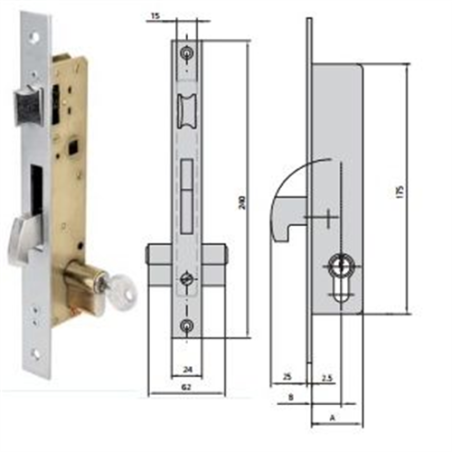 CERRADURAS CVL  190/33/0 5990/2535/4 
