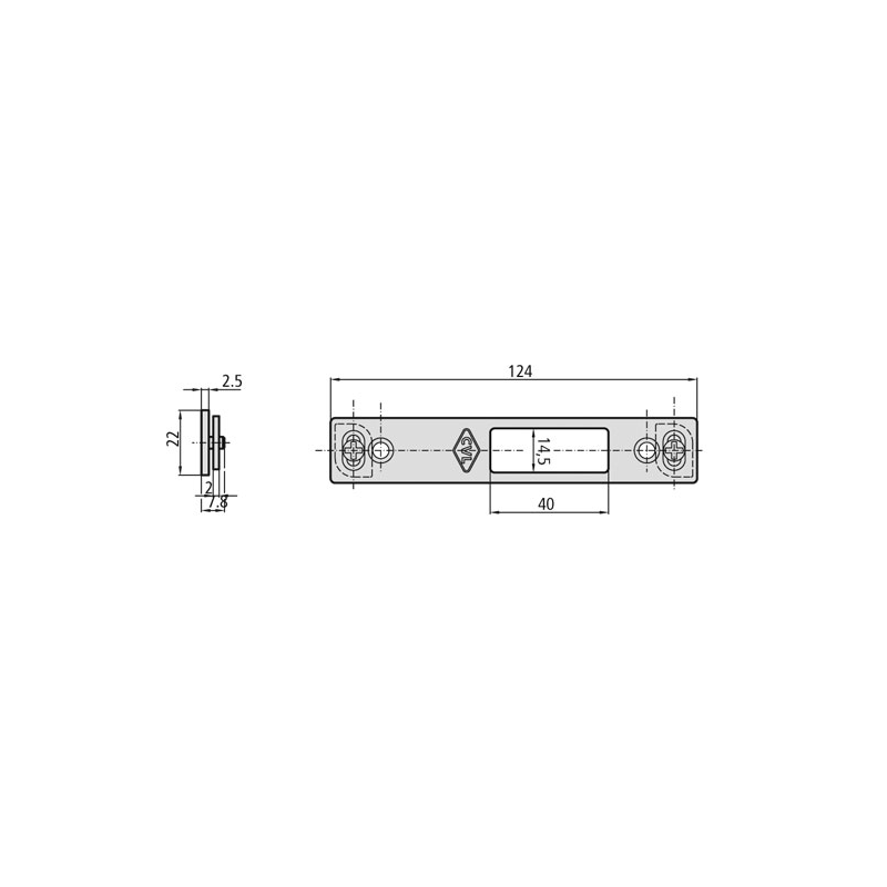 CERRADERO CVL CE-196/6LR INOX REG 