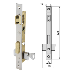 CERRADURAS CVL 1963-V  S/CILINDRO 