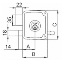 CERRADURAS UCEM 4125  80 DER  2