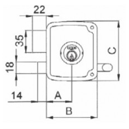 CERRADURAS UCEM 4125  80 DER 