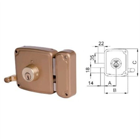 CERRADURAS UCEM 4125 120 DER 