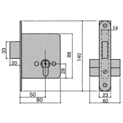CERRADURAS UCEM 5300-50 HL 