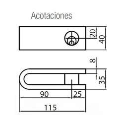 CERROJOS CAYS C-1 DE 40  2