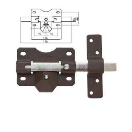 CERROJOS CAYS B-2 PINT B/70 M/LLAVE 