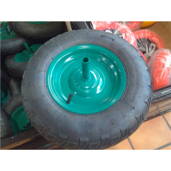 RUEDA NEUM400x8 DISCO C/EJE 6 LONAS 1400037  