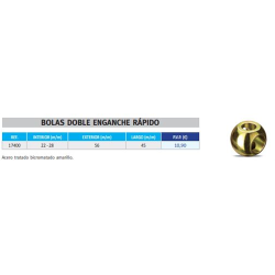BOLA DOBLE 3P 17400 56-22/28-45 