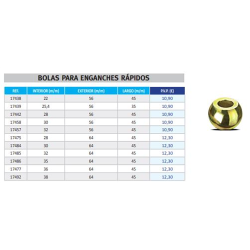 BOLA ENGANCHE RAP 17492 64-38-45 