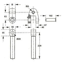 ROTROSCADA ART 21229 32-M40x3-200 DERC3  2