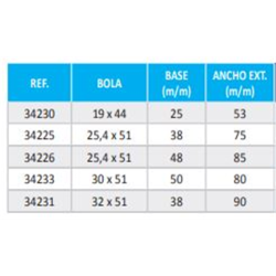 ROTULA BASE 34225 R254x51 Base 38  2