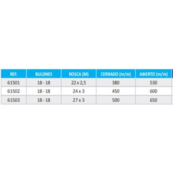 TENSOR LATERAL 61503 18-M27-500-650  2