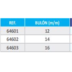 GRILLETE TENSOR 64602 1BULON-M14  2