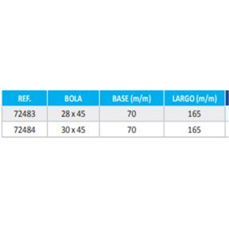 ROTULA PARALELAS 72483 R28x45 