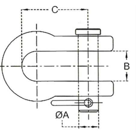GRILLETE TENSOR 64601 1BULON-M12 