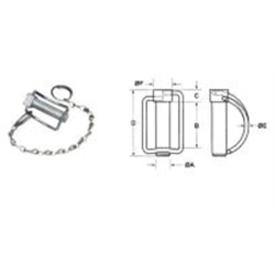 PASADOR C/CADENA 91101 M14x47mm 