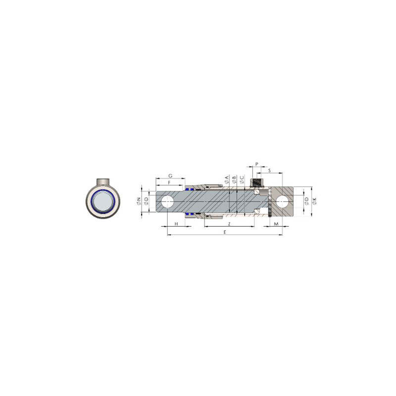 CILINDRO SIMPLE EFEC  50- 55/65- 700 