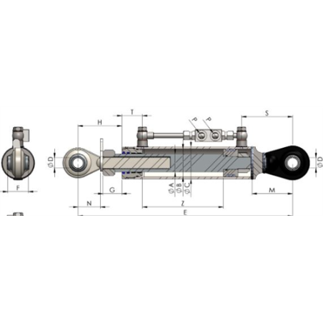 TERCER PUNTO HIDRA ROT-ROT R 60030 Cat2 600030M 