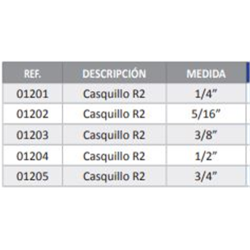 CASQUILLO RECUPERABLE R2T 3/8  2