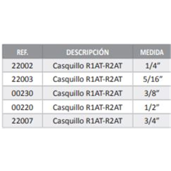 CASQUILLO PRENSAR R1T-R2T 1/4   2